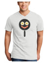 Eggs and Bacon Smiley Face Adult V-Neck T-shirt by TooLoud-Mens V-Neck T-Shirt-TooLoud-White-Small-Davson Sales