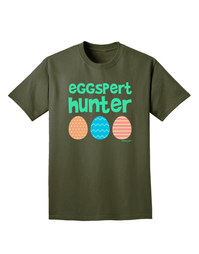 Eggspert Hunter - Easter - Green Adult Dark T-Shirt by TooLoud-Mens T-Shirt-TooLoud-Military-Green-Small-Davson Sales