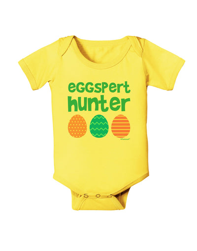 Eggspert Hunter - Easter - Green Baby Romper Bodysuit by TooLoud-Baby Romper-TooLoud-Yellow-06-Months-Davson Sales