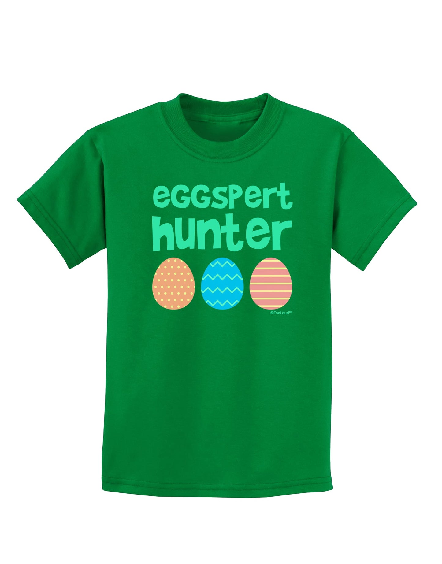 Eggspert Hunter - Easter - Green Childrens Dark T-Shirt by TooLoud-Childrens T-Shirt-TooLoud-Kelly-Green-X-Small-Davson Sales