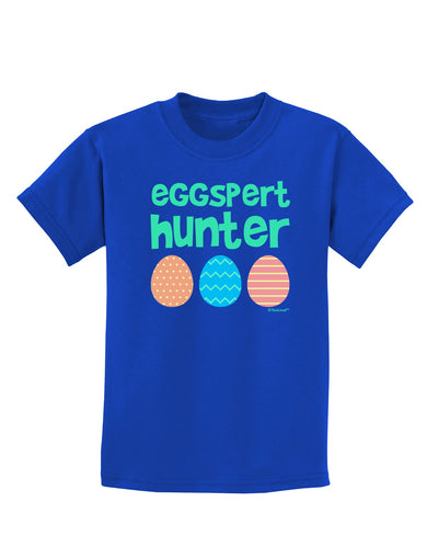 Eggspert Hunter - Easter - Green Childrens Dark T-Shirt by TooLoud-Childrens T-Shirt-TooLoud-Royal-Blue-X-Small-Davson Sales