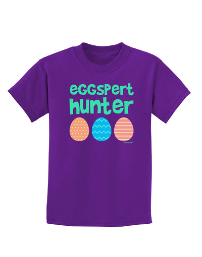 Eggspert Hunter - Easter - Green Childrens Dark T-Shirt by TooLoud-Childrens T-Shirt-TooLoud-Purple-X-Small-Davson Sales