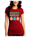 Eggspert Hunter - Easter - Green Juniors Crew Dark T-Shirt by TooLoud-T-Shirts Juniors Tops-TooLoud-Red-Juniors Fitted Small-Davson Sales