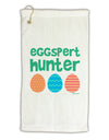 Eggspert Hunter - Easter - Green Micro Terry Gromet Golf Towel 16 x 25 inch by TooLoud