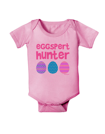 Eggspert Hunter - Easter - Pink Baby Romper Bodysuit by TooLoud-Baby Romper-TooLoud-Light-Pink-06-Months-Davson Sales