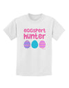 Eggspert Hunter - Easter - Pink Childrens T-Shirt by TooLoud-Childrens T-Shirt-TooLoud-White-X-Small-Davson Sales