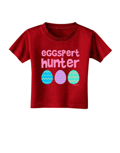 Eggspert Hunter - Easter - Pink Toddler T-Shirt Dark by TooLoud-Toddler T-Shirt-TooLoud-Red-2T-Davson Sales