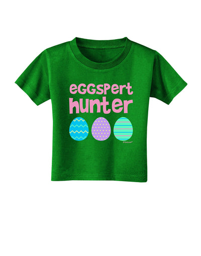 Eggspert Hunter - Easter - Pink Toddler T-Shirt Dark by TooLoud-Toddler T-Shirt-TooLoud-Clover-Green-2T-Davson Sales