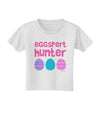 Eggspert Hunter - Easter - Pink Toddler T-Shirt by TooLoud-Toddler T-Shirt-TooLoud-White-2T-Davson Sales