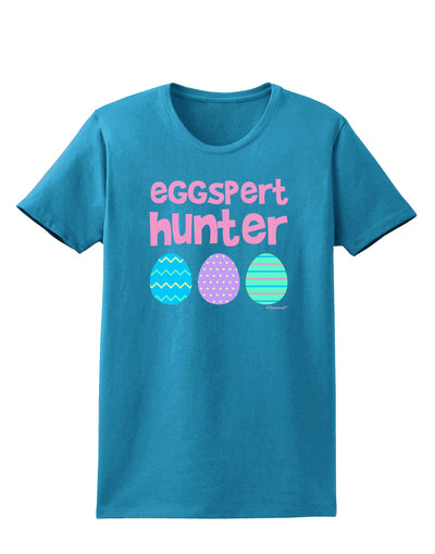 Eggspert Hunter - Easter - Pink Womens Dark T-Shirt by TooLoud-Womens T-Shirt-TooLoud-Turquoise-X-Small-Davson Sales