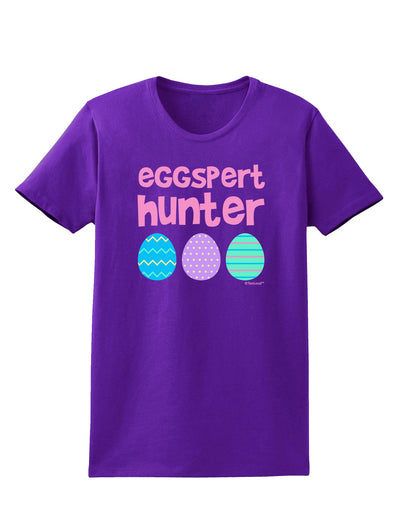 Eggspert Hunter - Easter - Pink Womens Dark T-Shirt by TooLoud-Womens T-Shirt-TooLoud-Purple-X-Small-Davson Sales