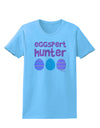 Eggspert Hunter - Easter - Pink Womens T-Shirt by TooLoud-Womens T-Shirt-TooLoud-Aquatic-Blue-X-Small-Davson Sales