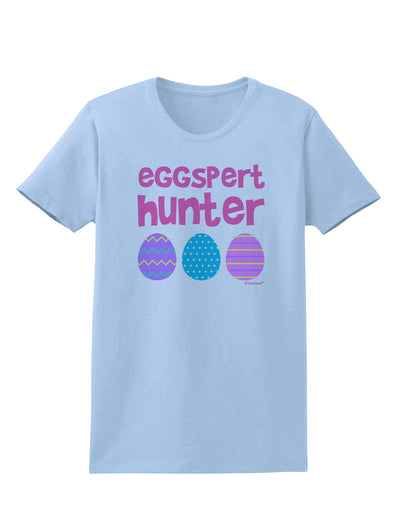 Eggspert Hunter - Easter - Pink Womens T-Shirt by TooLoud-Womens T-Shirt-TooLoud-Light-Blue-X-Small-Davson Sales