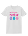 Eggspert Hunter - Easter - Pink Womens T-Shirt by TooLoud-Womens T-Shirt-TooLoud-White-X-Small-Davson Sales