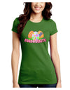 Eggsquisite Juniors Petite Crew Dark T-Shirt-T-Shirts Juniors Tops-TooLoud-Kiwi-Green-Juniors Fitted Small-Davson Sales