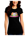 Eggsquisite Juniors Petite Crew Dark T-Shirt-T-Shirts Juniors Tops-TooLoud-Black-Juniors Fitted Small-Davson Sales