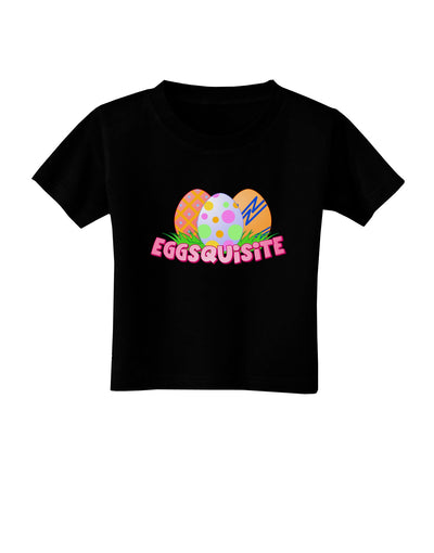 Eggsquisite Toddler T-Shirt Dark-Toddler T-Shirt-TooLoud-Black-2T-Davson Sales