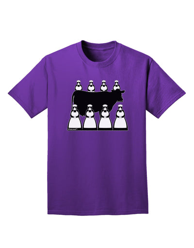 Eight Maids A Milking Adult Dark T-Shirt-Mens T-Shirt-TooLoud-Purple-Small-Davson Sales