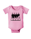 Eight Maids A Milking Baby Romper Bodysuit-Baby Romper-TooLoud-Pink-06-Months-Davson Sales