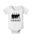 Eight Maids A Milking Baby Romper Bodysuit-Baby Romper-TooLoud-White-06-Months-Davson Sales