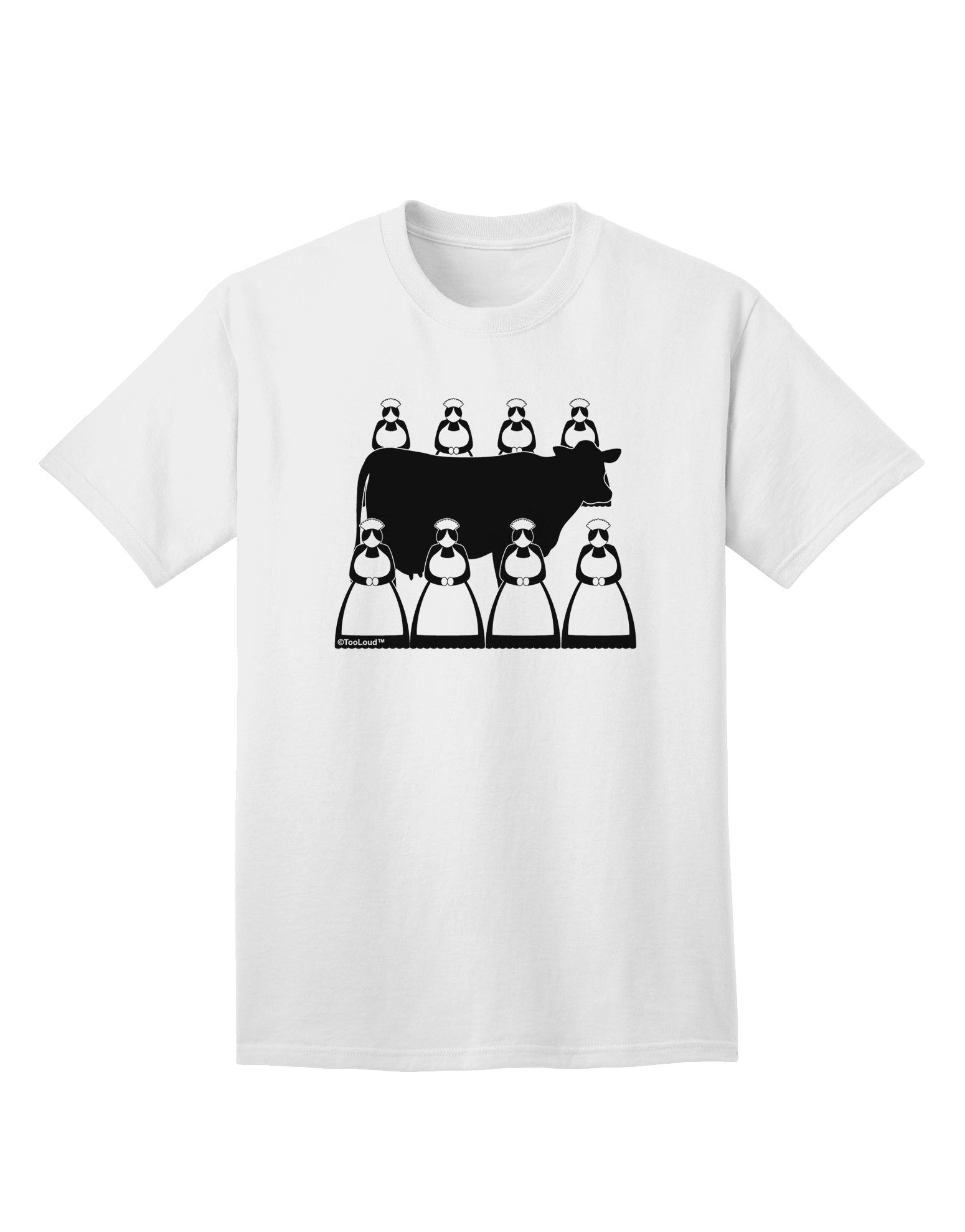 Eight Maids A Milking - Premium Adult T-Shirt for Discerning Shoppers-Mens T-shirts-TooLoud-White-Small-Davson Sales