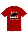 Eight Maids A Milking Text Adult Dark T-Shirt-Mens T-Shirt-TooLoud-Red-Small-Davson Sales