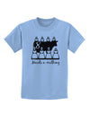 Eight Maids A Milking Text Childrens T-Shirt-Childrens T-Shirt-TooLoud-Light-Blue-X-Small-Davson Sales