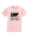 Eight Maids A Milking Text Childrens T-Shirt-Childrens T-Shirt-TooLoud-PalePink-X-Small-Davson Sales