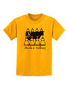 Eight Maids A Milking Text Childrens T-Shirt-Childrens T-Shirt-TooLoud-Gold-X-Small-Davson Sales