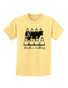 Eight Maids A Milking Text Childrens T-Shirt-Childrens T-Shirt-TooLoud-Daffodil-Yellow-X-Small-Davson Sales