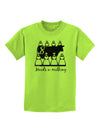 Eight Maids A Milking Text Childrens T-Shirt-Childrens T-Shirt-TooLoud-Lime-Green-X-Small-Davson Sales