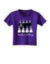 Eight Maids A Milking Text Toddler T-Shirt Dark-Toddler T-Shirt-TooLoud-Purple-2T-Davson Sales