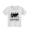 Eight Maids A Milking Text Toddler T-Shirt-Toddler T-Shirt-TooLoud-White-2T-Davson Sales