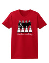 Eight Maids A Milking Text Womens Dark T-Shirt-TooLoud-Red-X-Small-Davson Sales