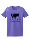 Eight Maids A Milking Text Womens T-Shirt-Womens T-Shirt-TooLoud-Violet-X-Small-Davson Sales