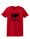 Eight Maids A Milking Text Womens T-Shirt-Womens T-Shirt-TooLoud-Red-X-Small-Davson Sales