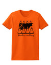 Eight Maids A Milking Text Womens T-Shirt-Womens T-Shirt-TooLoud-Orange-X-Small-Davson Sales