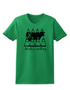 Eight Maids A Milking Text Womens T-Shirt-Womens T-Shirt-TooLoud-Kelly-Green-X-Small-Davson Sales