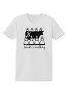 Eight Maids A Milking Text Womens T-Shirt-Womens T-Shirt-TooLoud-White-X-Small-Davson Sales