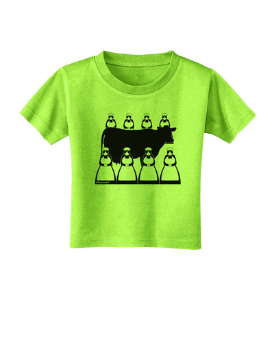 Eight Maids A Milking Toddler T-Shirt-Toddler T-Shirt-TooLoud-Lime-Green-2T-Davson Sales