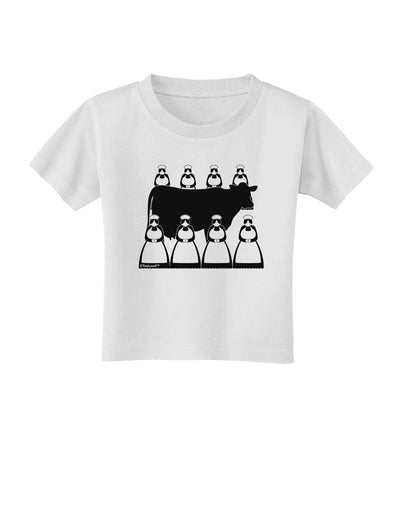 Eight Maids A Milking Toddler T-Shirt-Toddler T-Shirt-TooLoud-White-2T-Davson Sales