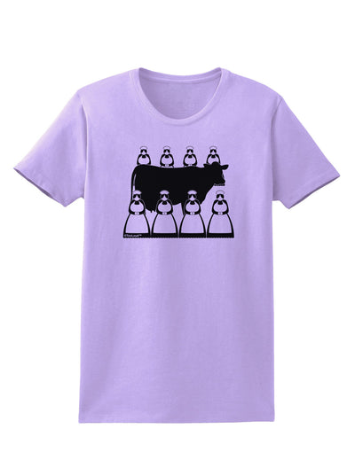 Eight Maids A Milking Womens T-Shirt-Womens T-Shirt-TooLoud-Lavender-X-Small-Davson Sales