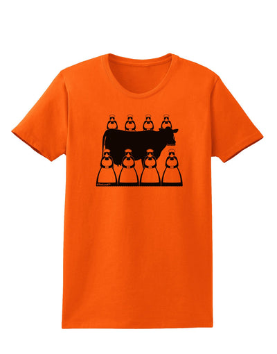 Eight Maids A Milking Womens T-Shirt-Womens T-Shirt-TooLoud-Orange-X-Small-Davson Sales