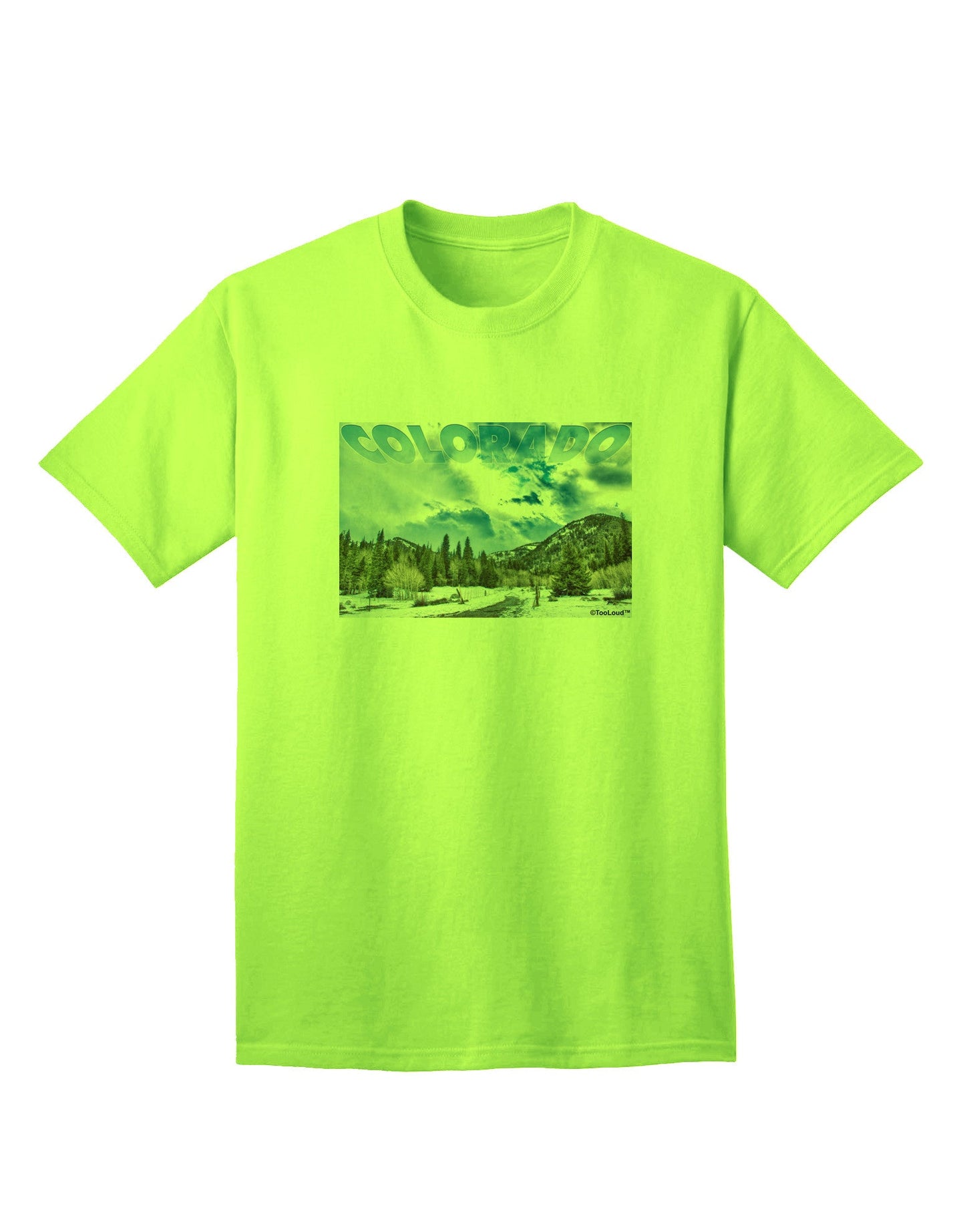 El Dora CO - Premium Adult T-Shirt with Unique Text Design-Mens T-shirts-TooLoud-Neon-Green-Small-Davson Sales