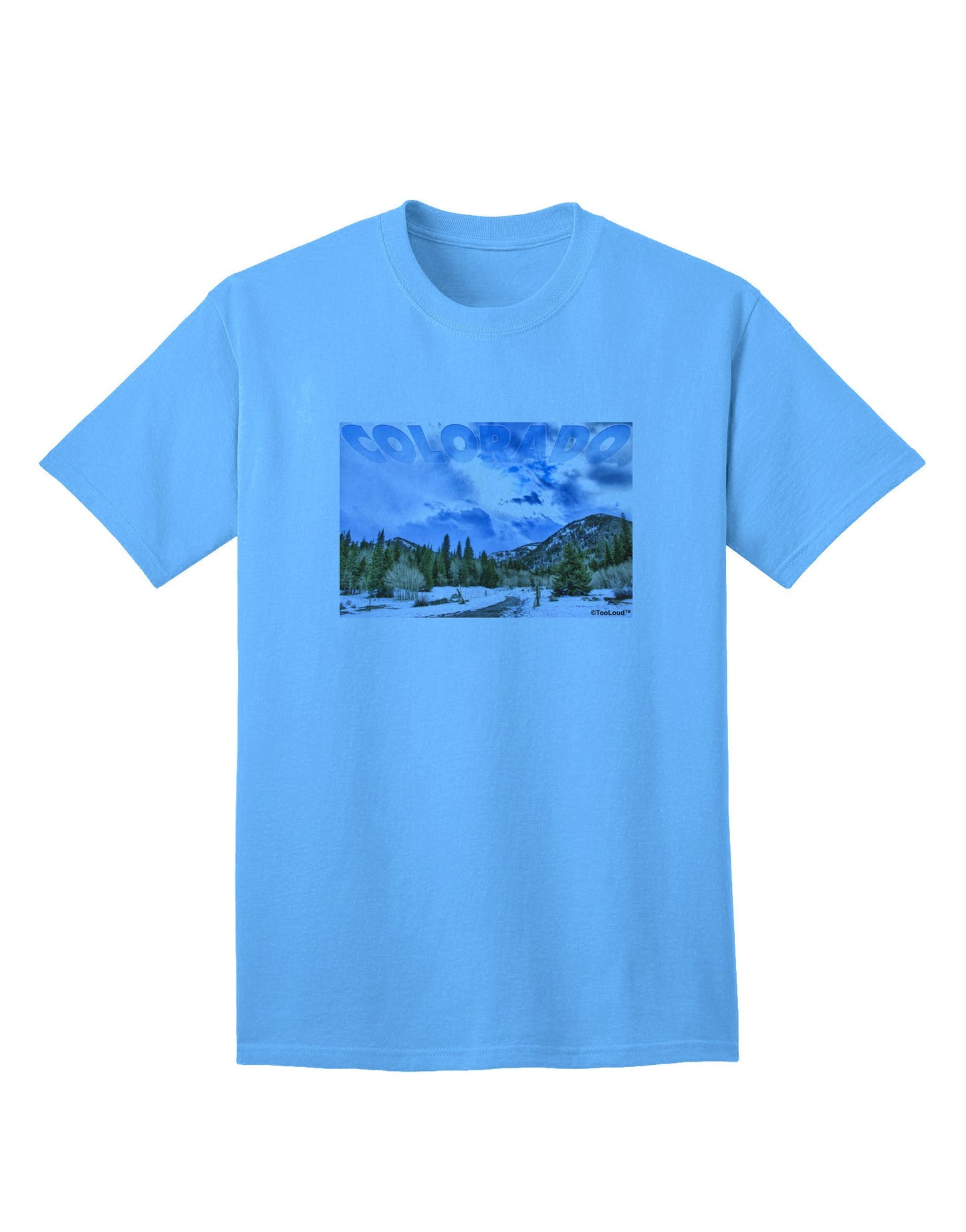 El Dora CO - Premium Adult T-Shirt with Unique Text Design-Mens T-shirts-TooLoud-Aquatic-Blue-Small-Davson Sales