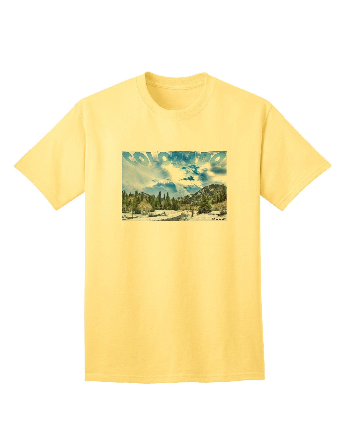 El Dora CO - Premium Adult T-Shirt with Unique Text Design-Mens T-shirts-TooLoud-Yellow-Small-Davson Sales