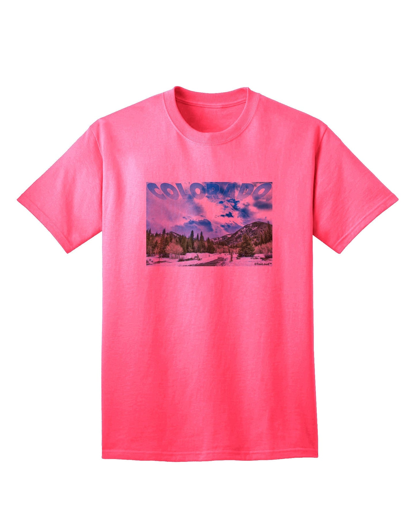 El Dora CO - Premium Adult T-Shirt with Unique Text Design-Mens T-shirts-TooLoud-Neon-Pink-Small-Davson Sales