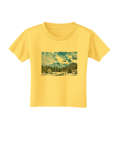 El Dora CO with Text Toddler T-Shirt-Toddler T-Shirt-TooLoud-Yellow-2T-Davson Sales