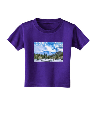 El Dora CO with Text Toddler T-Shirt Dark-Toddler T-Shirt-TooLoud-Purple-2T-Davson Sales