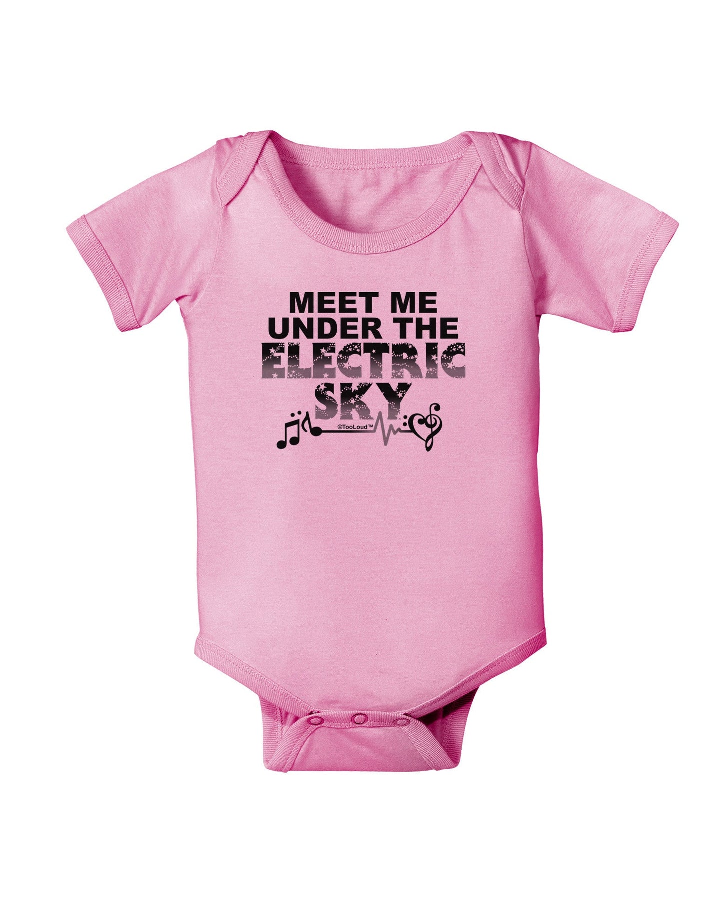 Electric Sky BnW Baby Romper Bodysuit-Baby Romper-TooLoud-Pink-06-Months-Davson Sales